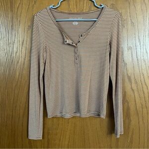 American Eagle striped long sleeve